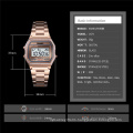 SKMEI 1474 Brand Watch Women Digital Wristwatches Stainless Steel Band LED Digital Watch Square Sport Watches Women 2019